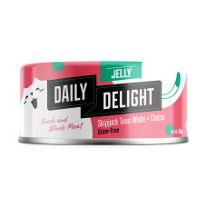 Daily Delight Jelly Skipjack Tuna White with Cheese 80g Carton (24 Cans)